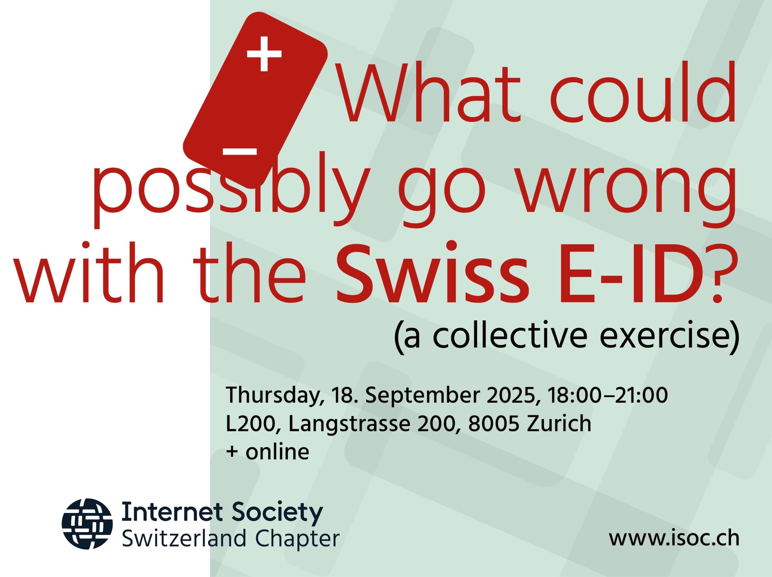 What could possibly go wrong with the Swiss E-ID? (a collective exercise)