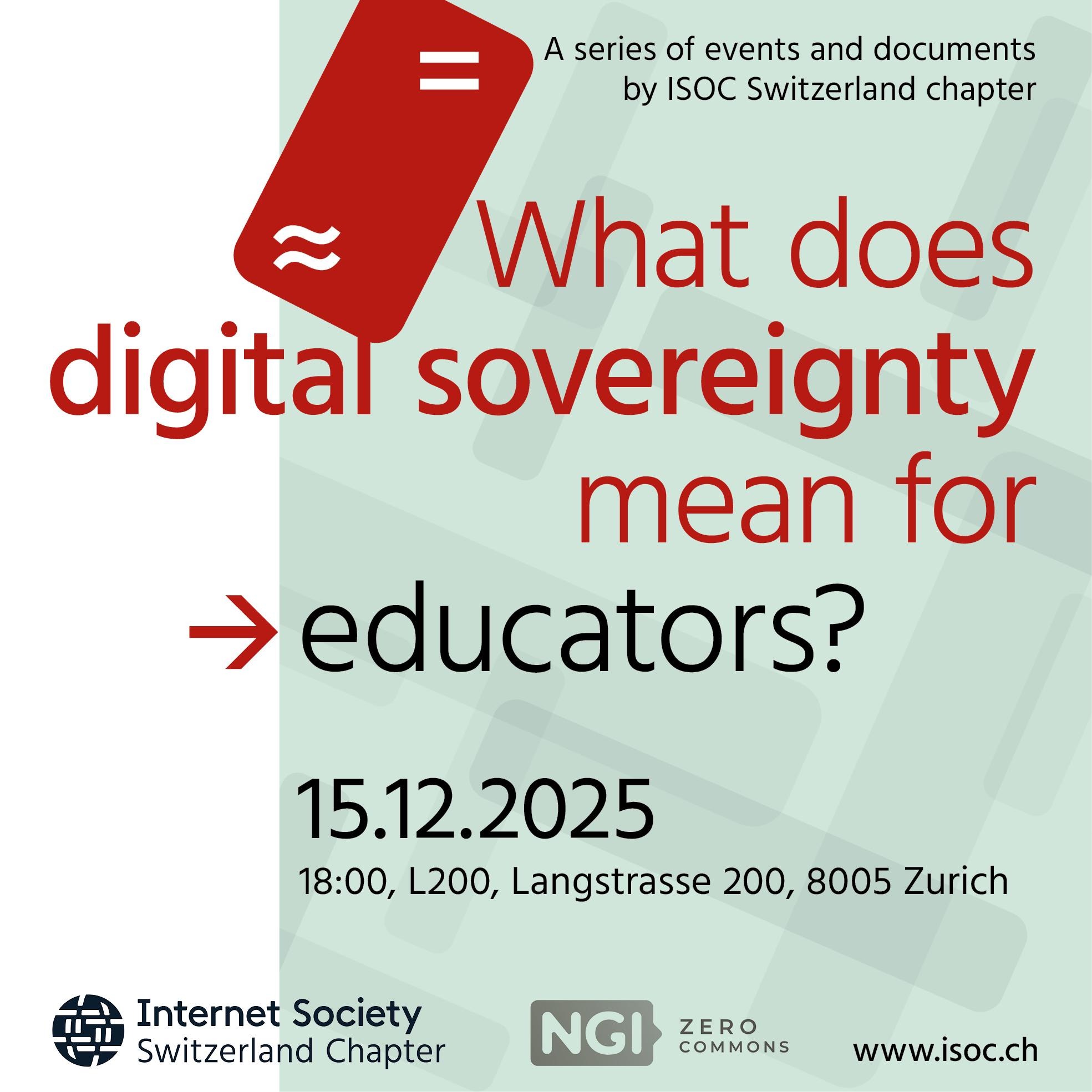 What does digital sovereignty mean for ... educators?